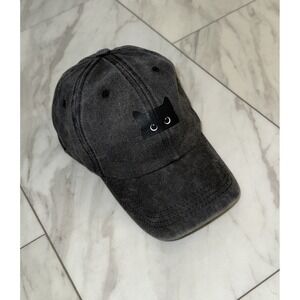 ABG Accessories Youth Womens Cap Black Cat Face Animal Lover Snapback